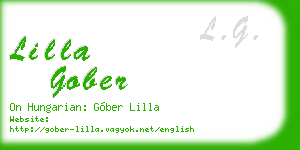 lilla gober business card